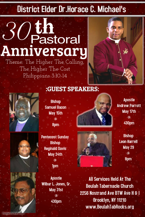 Pastoral Anniversary 2015 - flyer