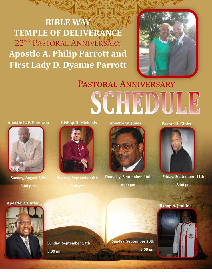 BT to Bibleway Temple of Deliverance 2015 @ Bibleway Temple of Deliverance | Trenton | New Jersey | United States