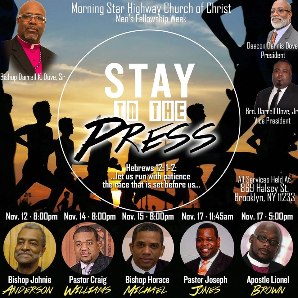 BT To: Morning Star Highway Church - Men's Week 2019 @ Morning Star Highway Church of Christ | New York | United States