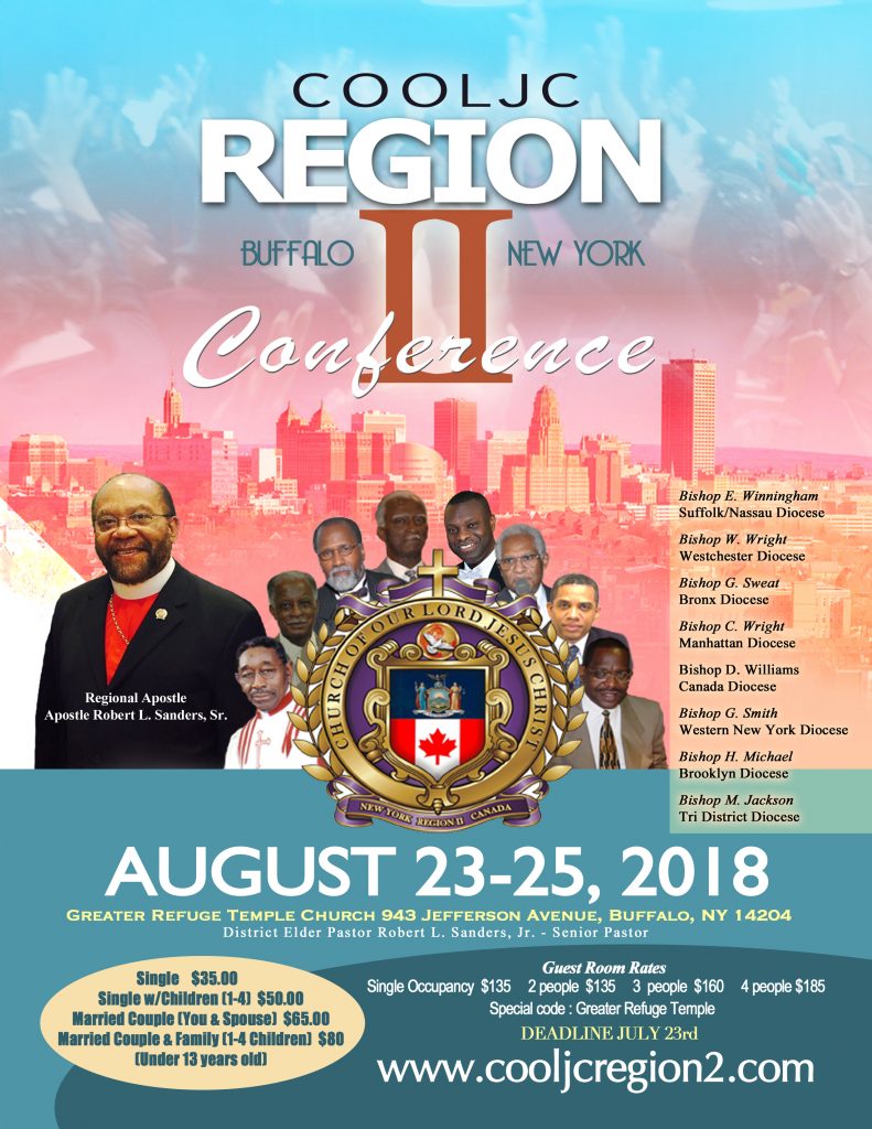 COOLJC Region # 2 - Regional Conference 2018 @ Greater Refuge Temple Church | Buffalo | New York | United States