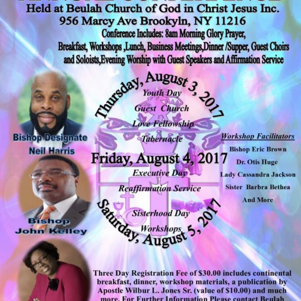 Church of God in Christ International Ministries Conference 2017 @ Beulah Church of God in Christ Jesus | New York | United States