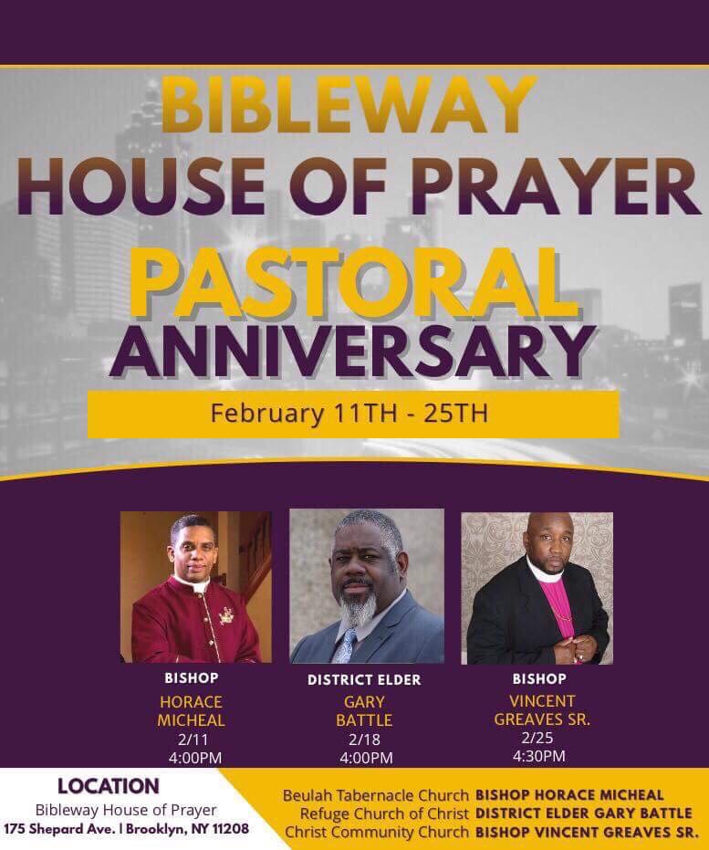 BT to Bibleway House of Prayer @ Bibleway House of Prayer | New York | United States