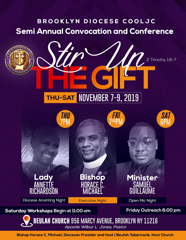 Brooklyn Diocese Fall Semi-Annual Convocation & Conference 2019 @ Beulah Church | New York | United States