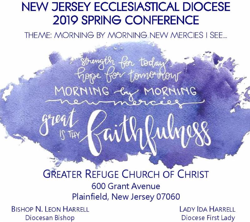 BT to NJ Ecclesiastical Diocese Spring Conference @ Greater Refuge Church of Christ