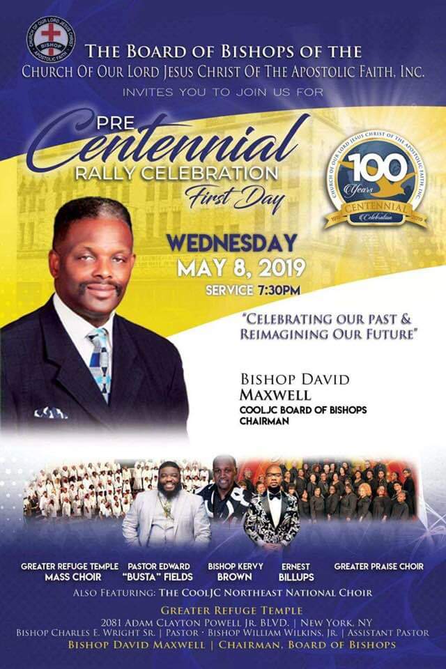 COOLJC Pre-Centennial Rally Celebration (Wed) @ Greater Refuge Temple
